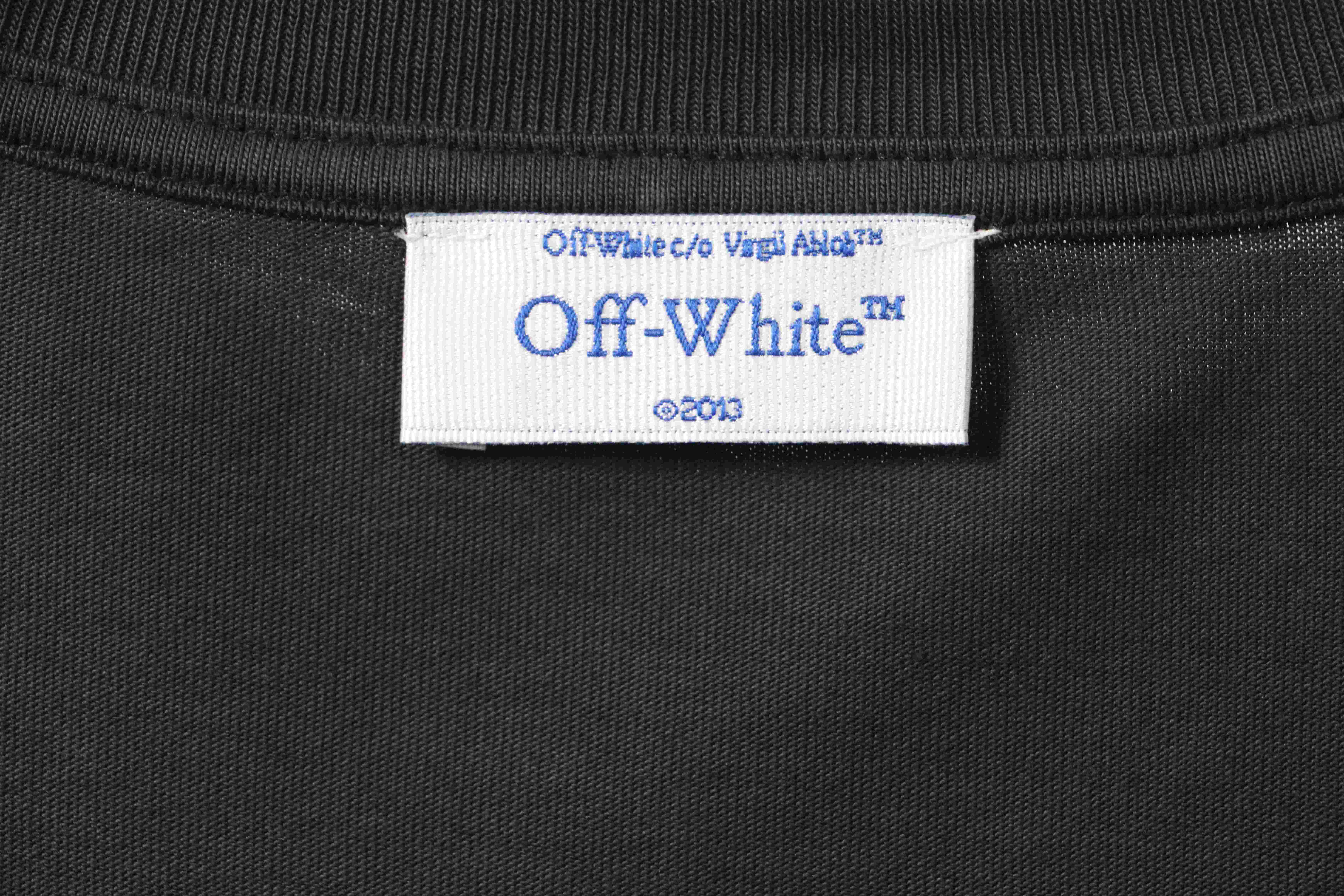 Off White Water-washed old man T-Shirt 0543