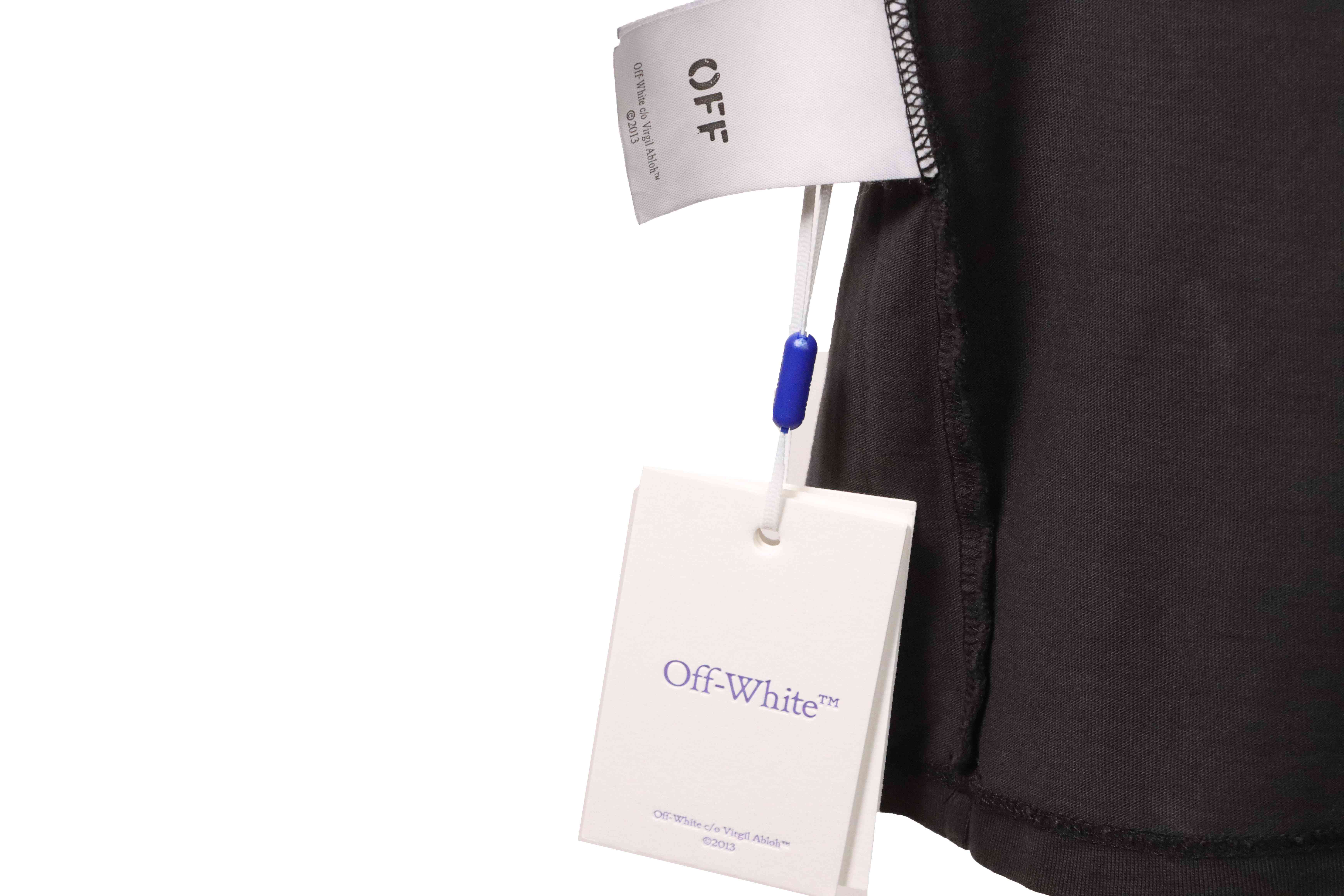 Off White Water-washed old man T-Shirt 0543