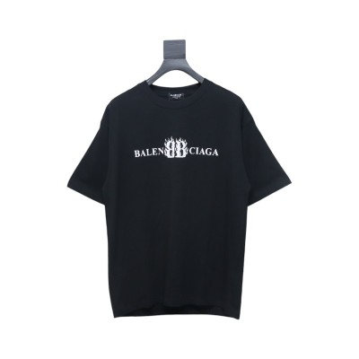 Balenciaga 25ss Flame Double B T-shirt 01