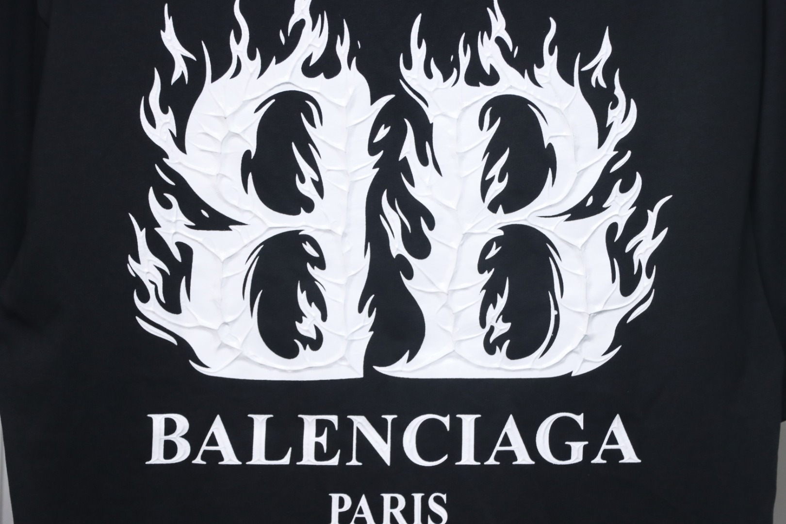 Balenciaga 25ss Flame Double B T-shirt
