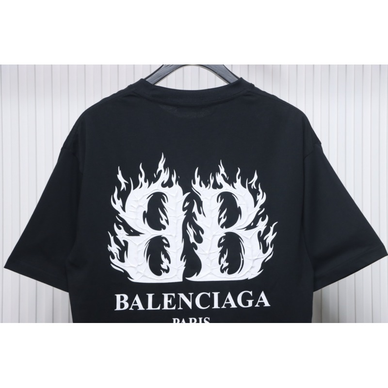 Balenciaga 25ss Flame Double B T-shirt