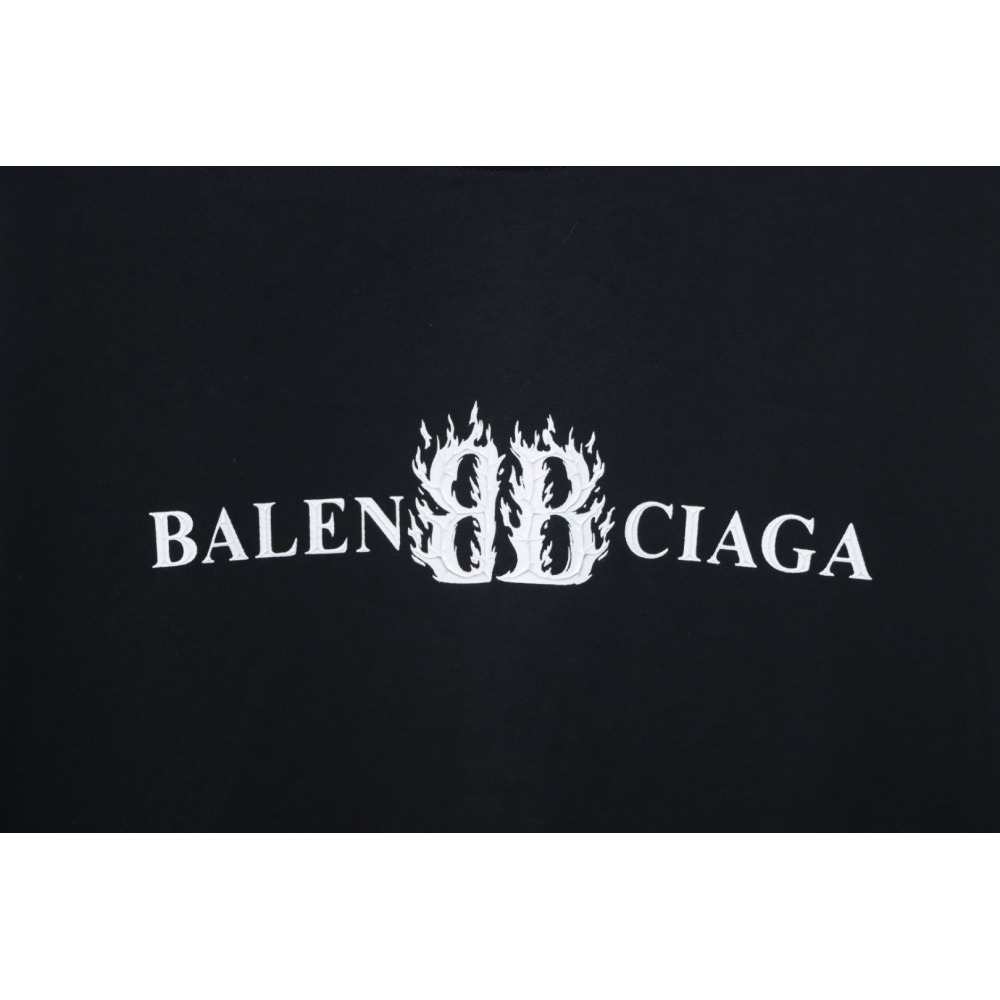 Balenciaga 25ss Flame Double B T-shirt