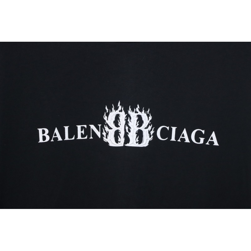 Balenciaga 25ss Flame Double B T-shirt