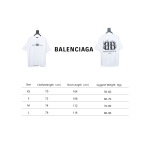 Balenciaga 25ss Flame Double B T-shirt
