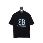 Balenciaga 25ss Hand-painted Letters T-shirt