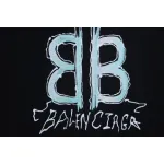 Balenciaga 25ss Hand-painted Letters T-shirt