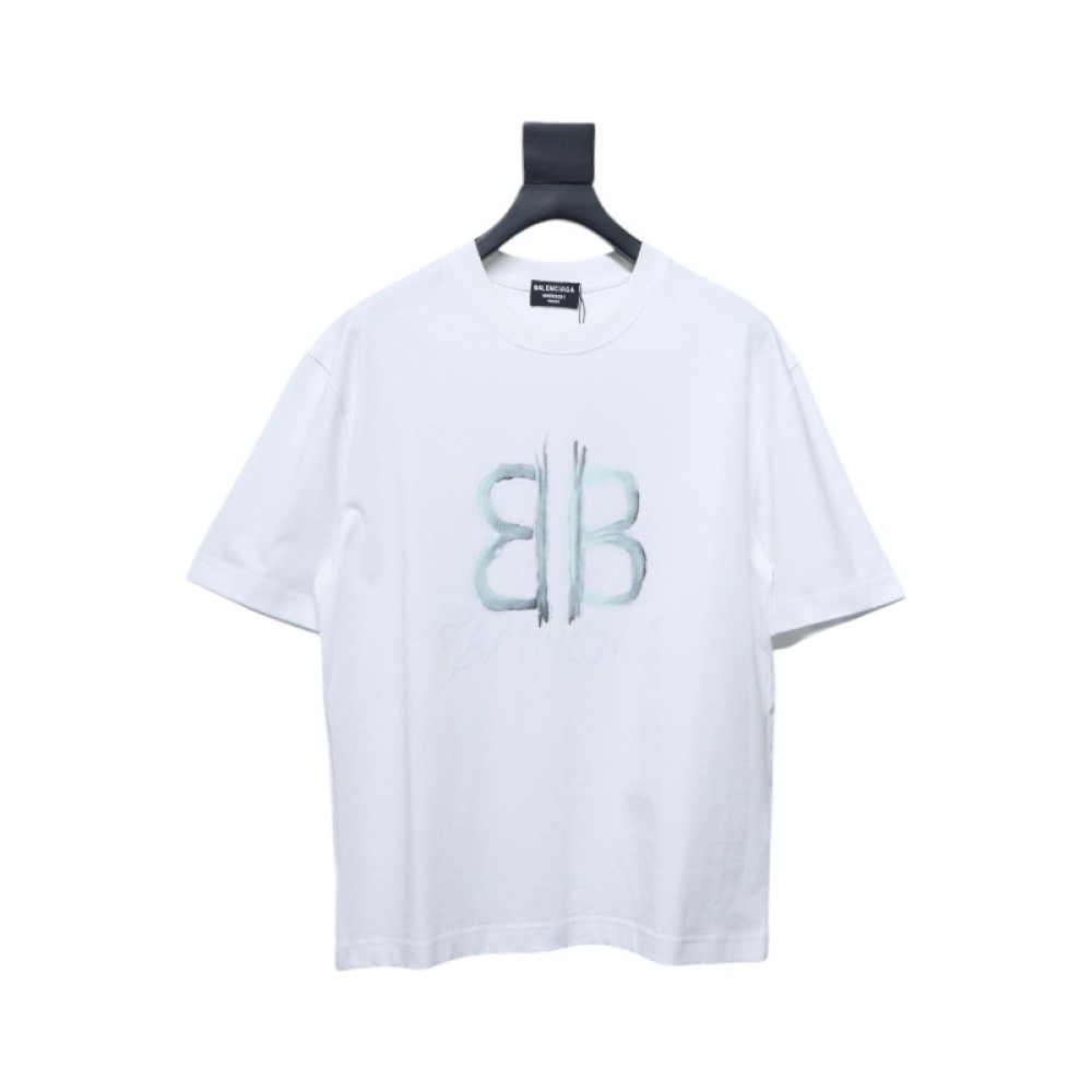 Balenciaga 25ss Hand-painted Letters T-shirt