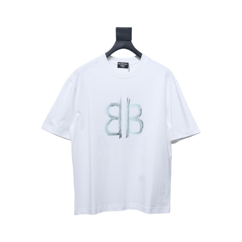 Balenciaga 25ss Hand-painted Letters T-shirt