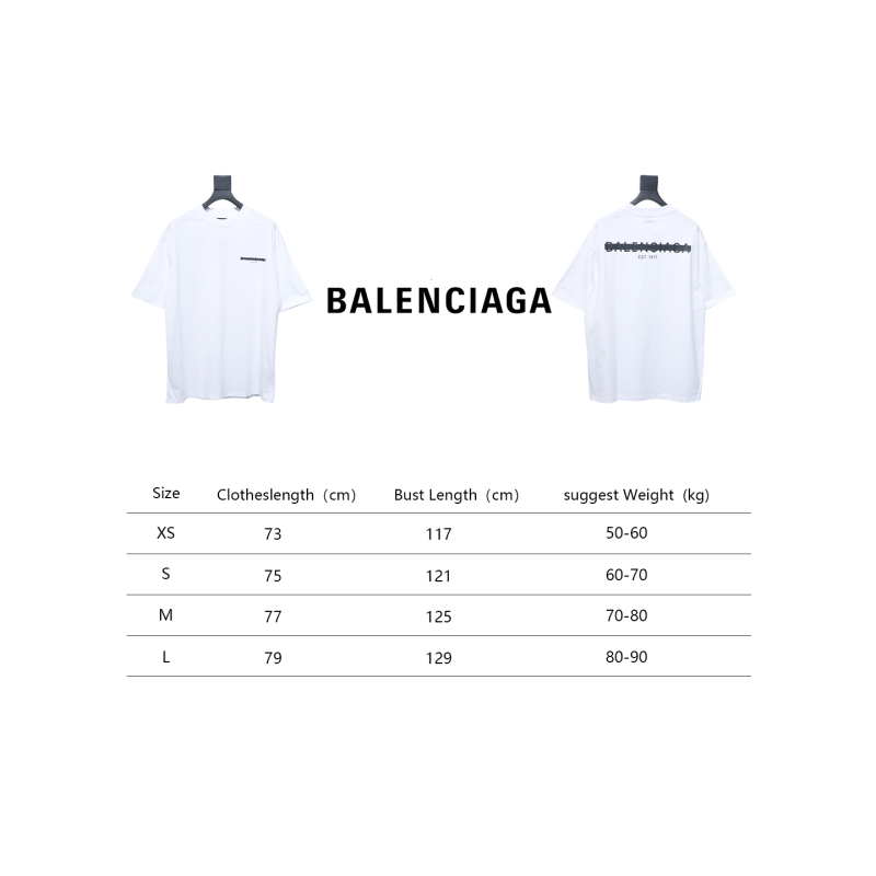 Balenciaga 25ss Long Strip Graffiti T-shirt