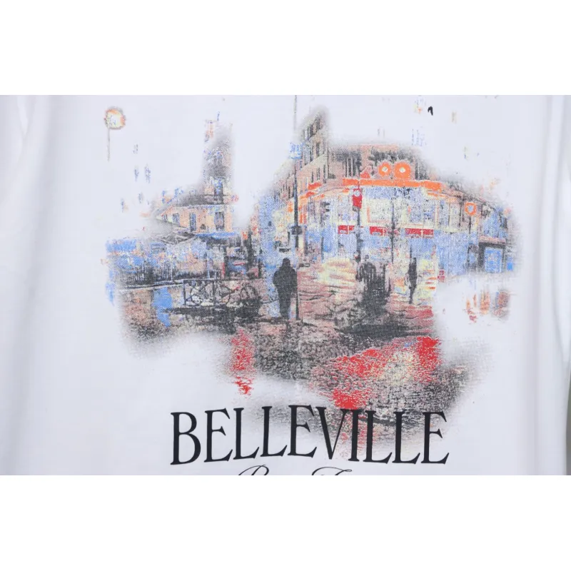 Balenciaga 25ss Night Scene Letters T-shirt