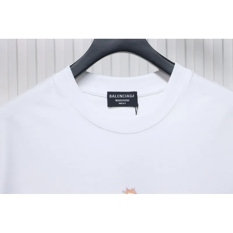 Balenciaga 25ss Night Scene Letters T-shirt