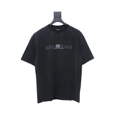 Balenciaga 25ss Reverse Letter Double B T-shirt 01