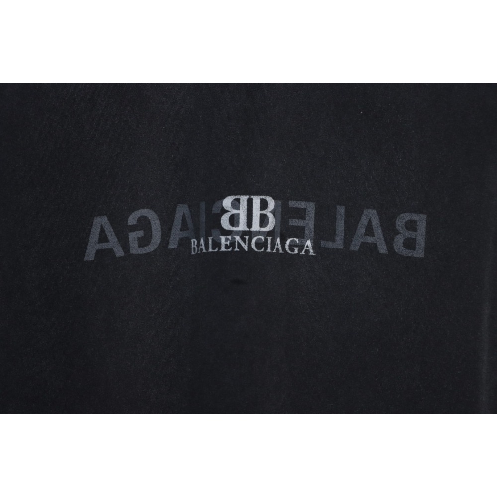 Balenciaga 25ss Reverse Letter Double B T-shirt
