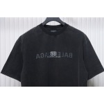 Balenciaga 25ss Reverse Letter Double B T-shirt
