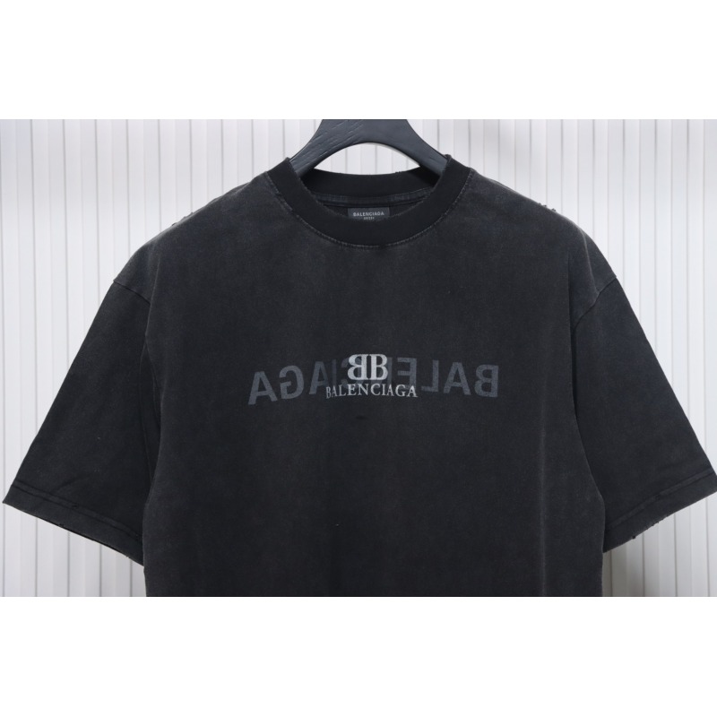Balenciaga 25ss Reverse Letter Double B T-shirt