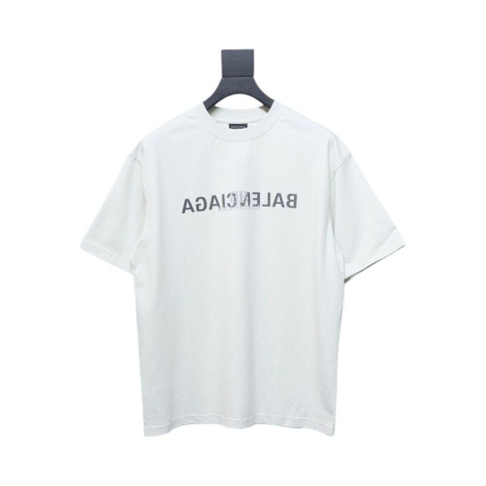 Balenciaga 25ss Reverse Letter Double B T-shirt