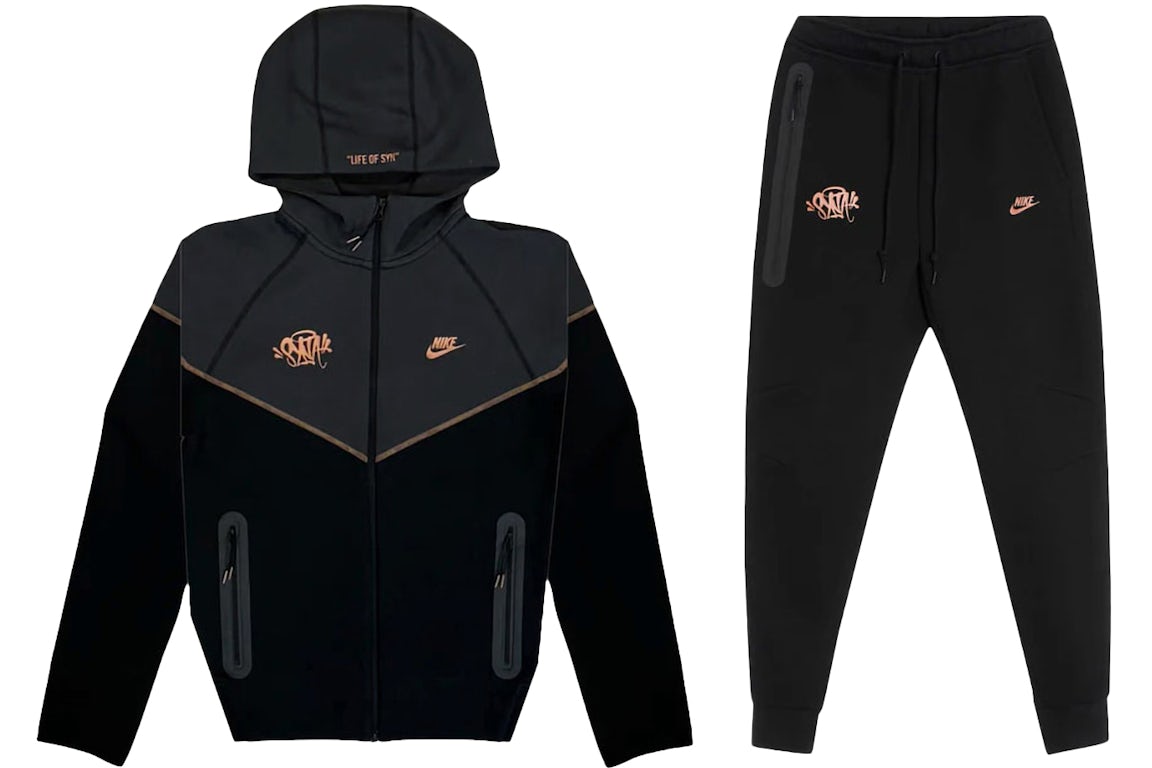 Nike Sportswear x Central Cee Tech Fleece Hoodie & Joggers Set NY HQ3749-010/HQ3748-010