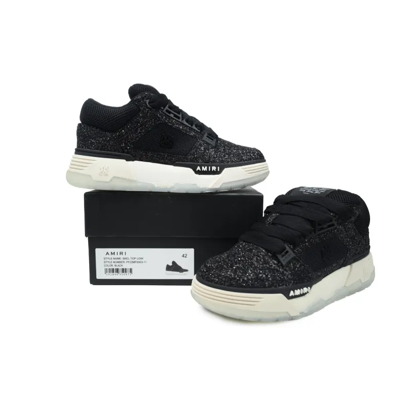 Amiri MA-1 Sneakers Black Glittered PS24MFS019 001