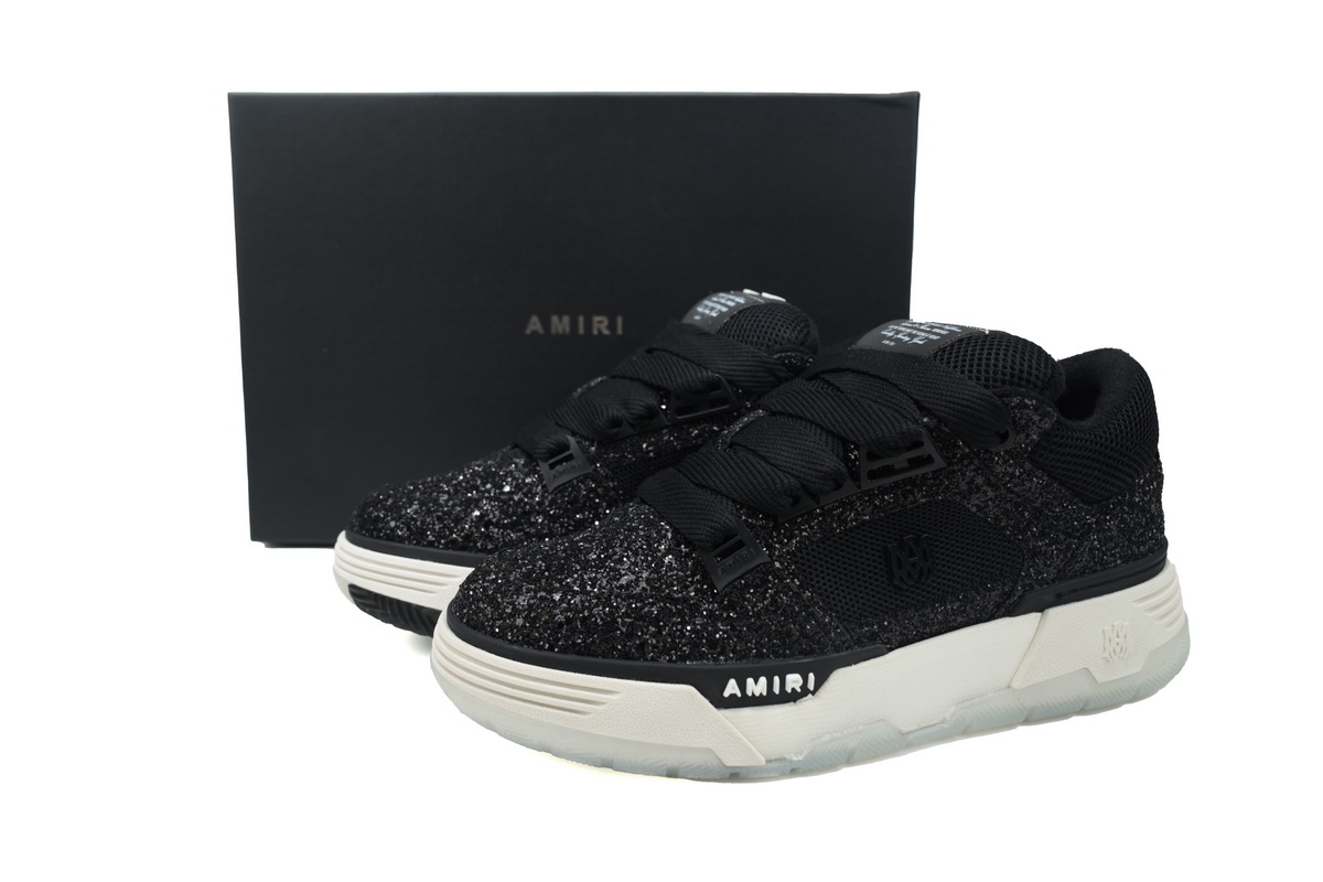 Amiri MA-1 Sneakers Black Glittered PS24MFS019 001