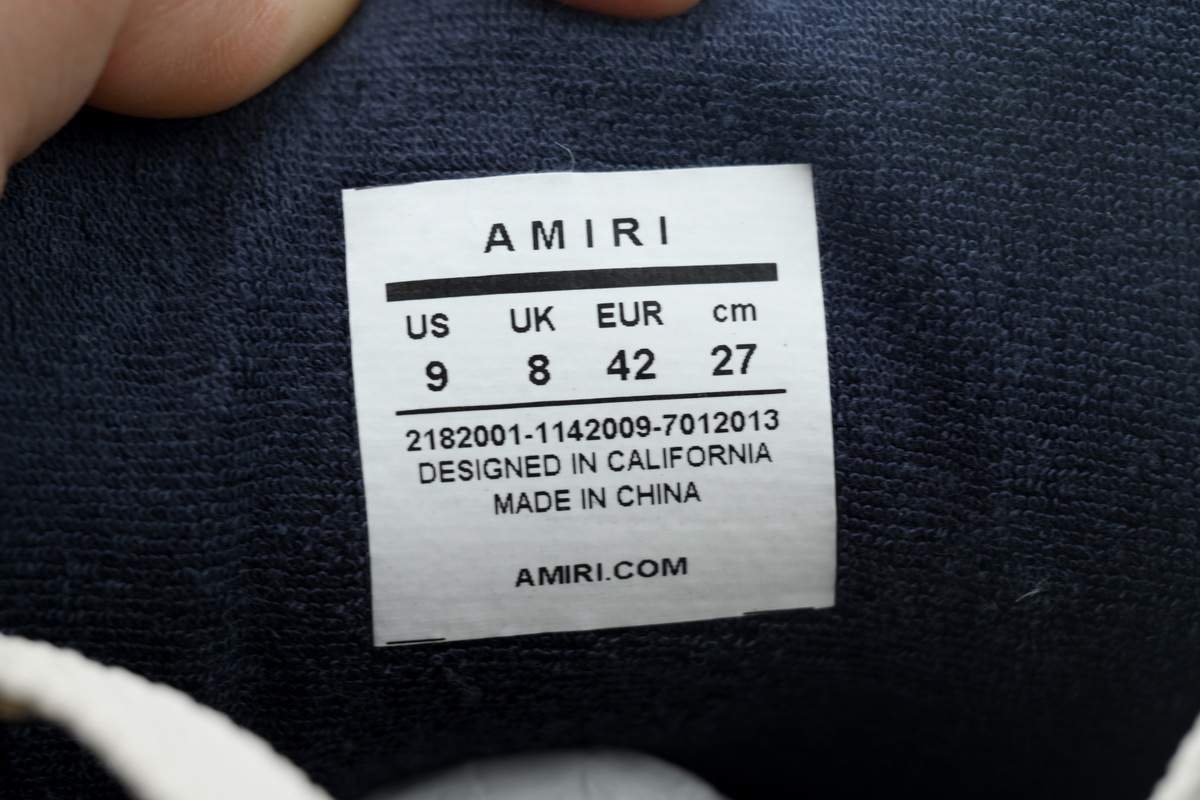 Amiri White & Navy MA-1 Sneakers 242886M237012