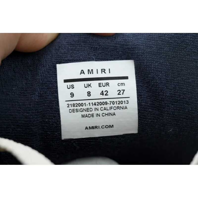 Amiri White & Navy MA-1 Sneakers 242886M237012