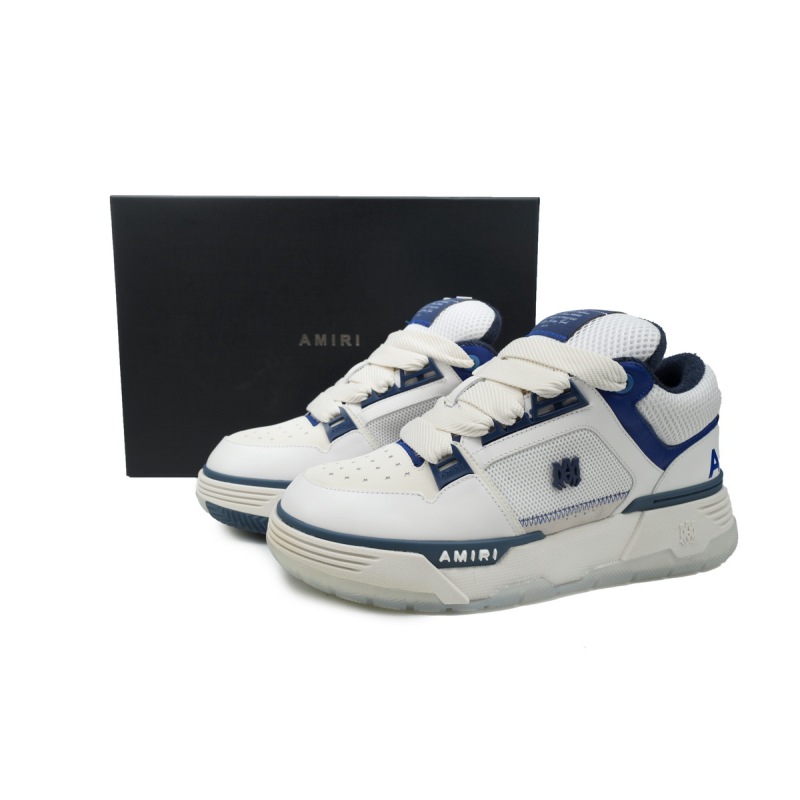 Amiri White & Navy MA-1 Sneakers 242886M237012