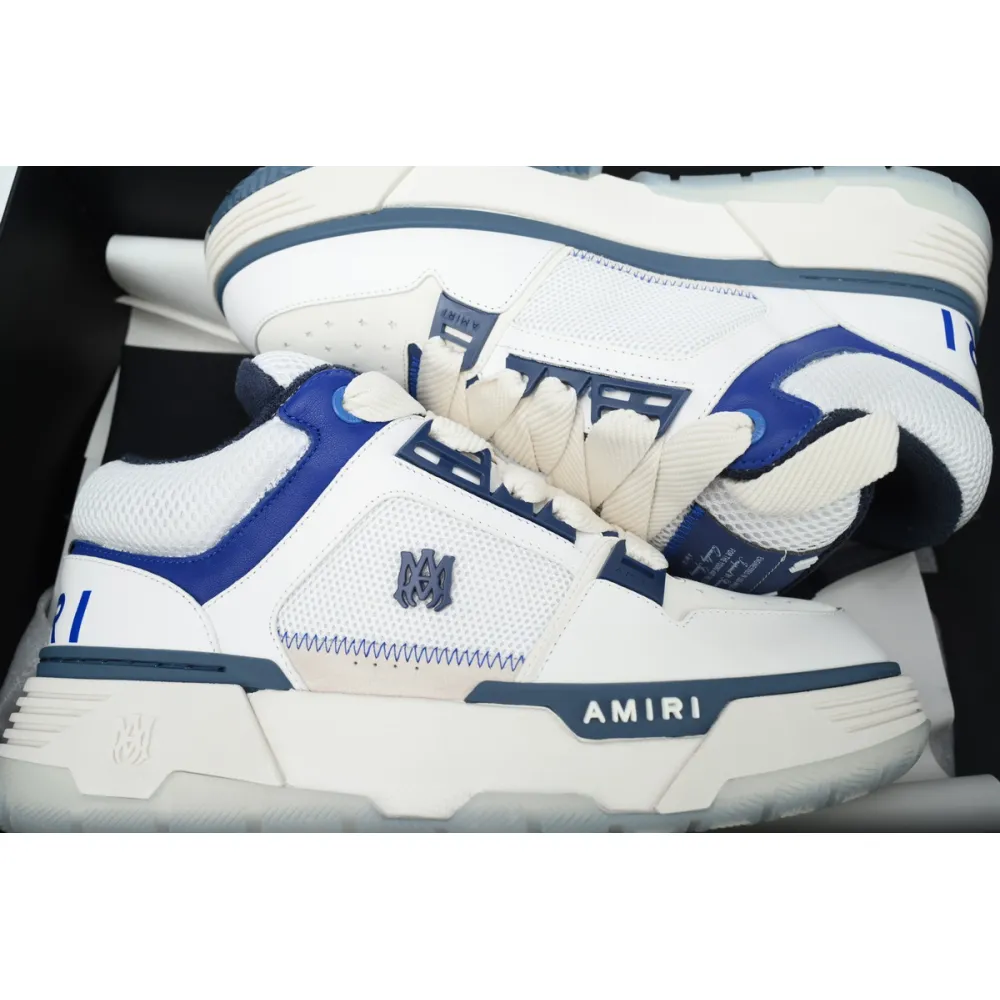Amiri White & Navy MA-1 Sneakers 242886M237012