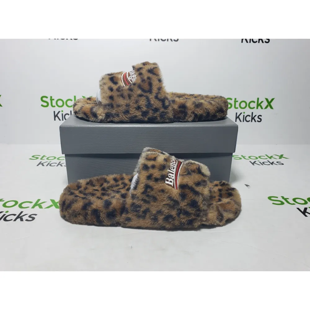 Balenciaga Furry Slides 'Leopard' CK20241225