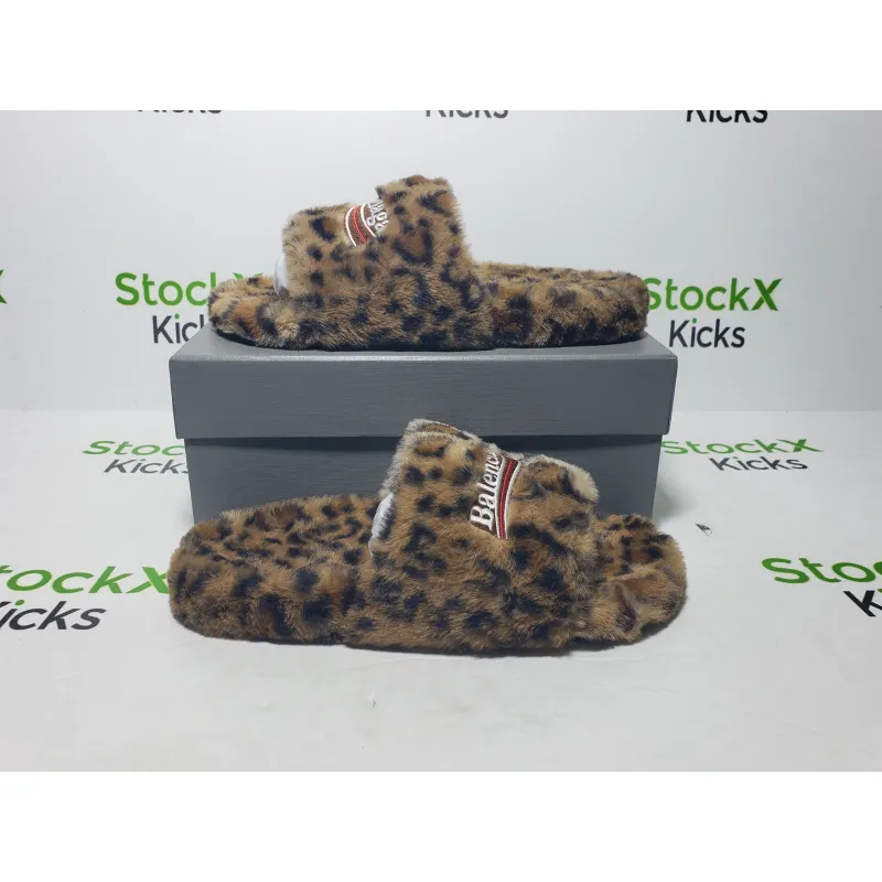 Balenciaga Furry Slides 'Leopard' CK20241225