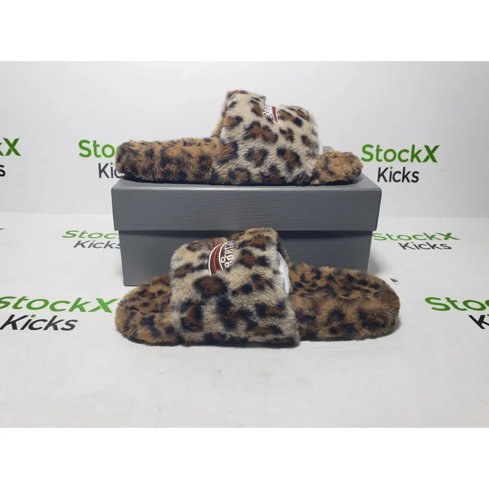 Balenciaga Furry Slides 'Leopard' CK20241225