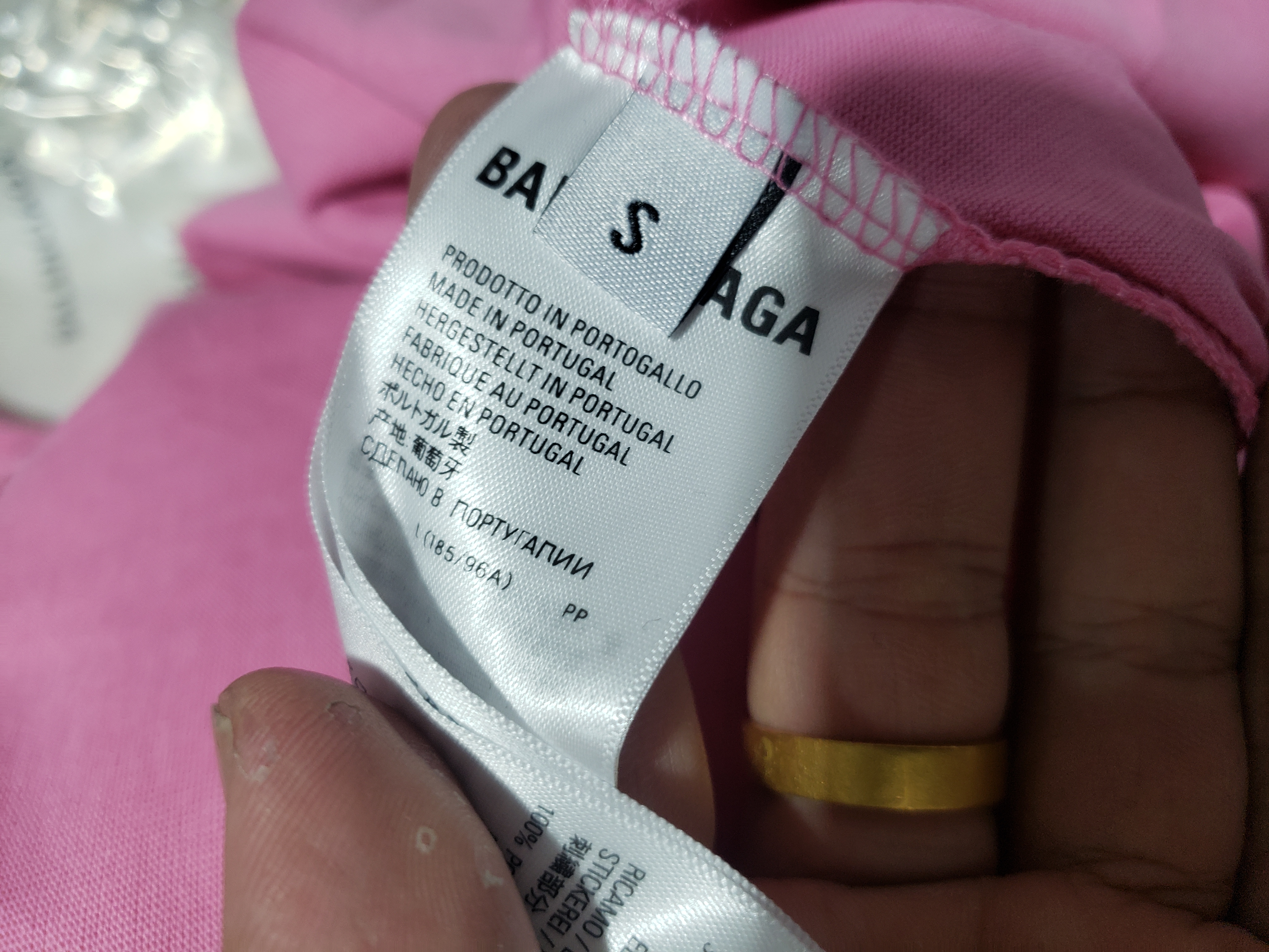 Balenciaga Miami Soccer T-Shirt Oversized Pink/Black