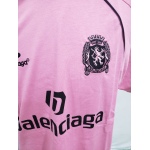 Balenciaga Miami Soccer T-Shirt Oversized Pink/Black
