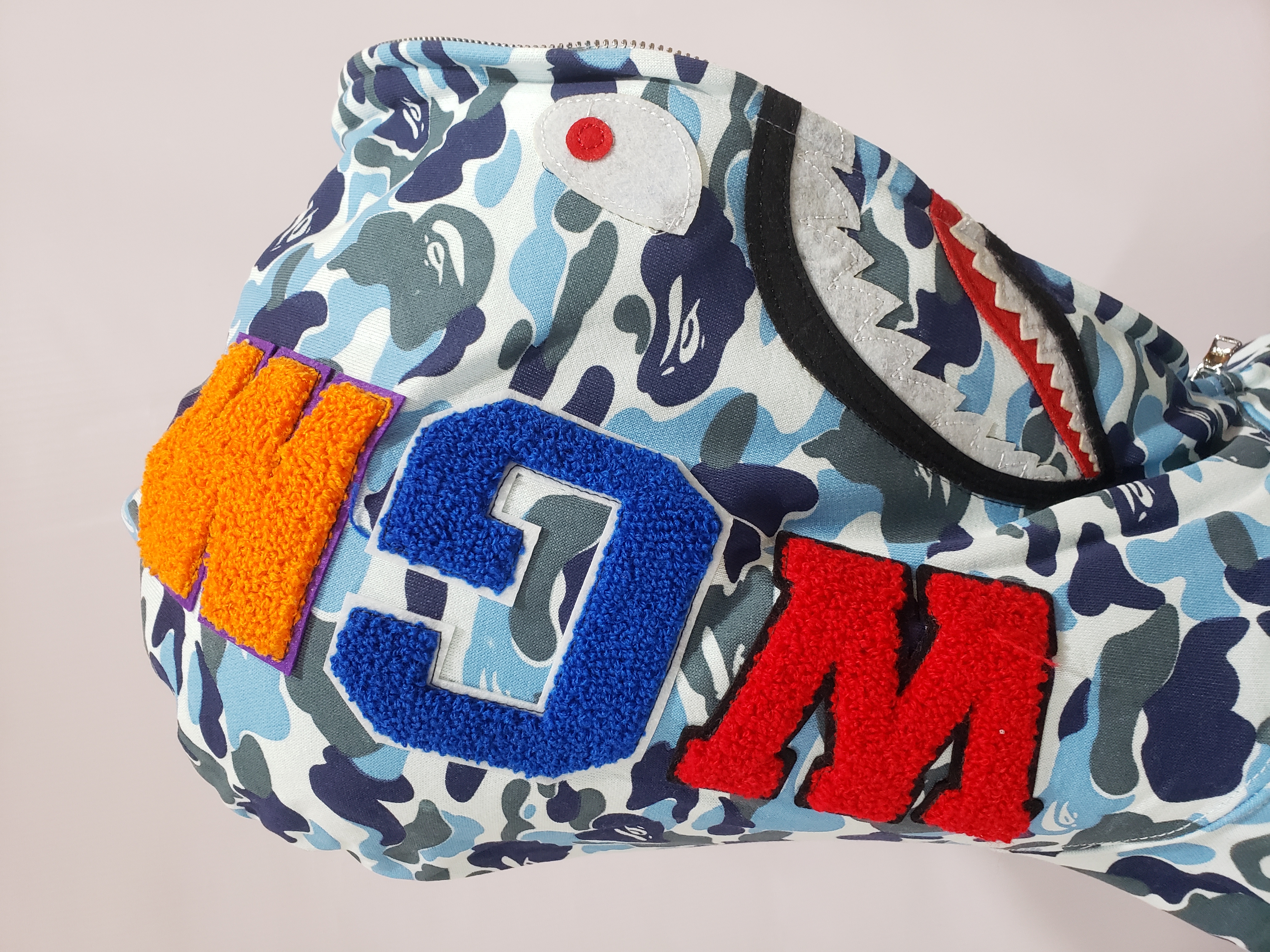 BAPE ABC Camo Shark Zip Hoodie Blue 1J70-314-001