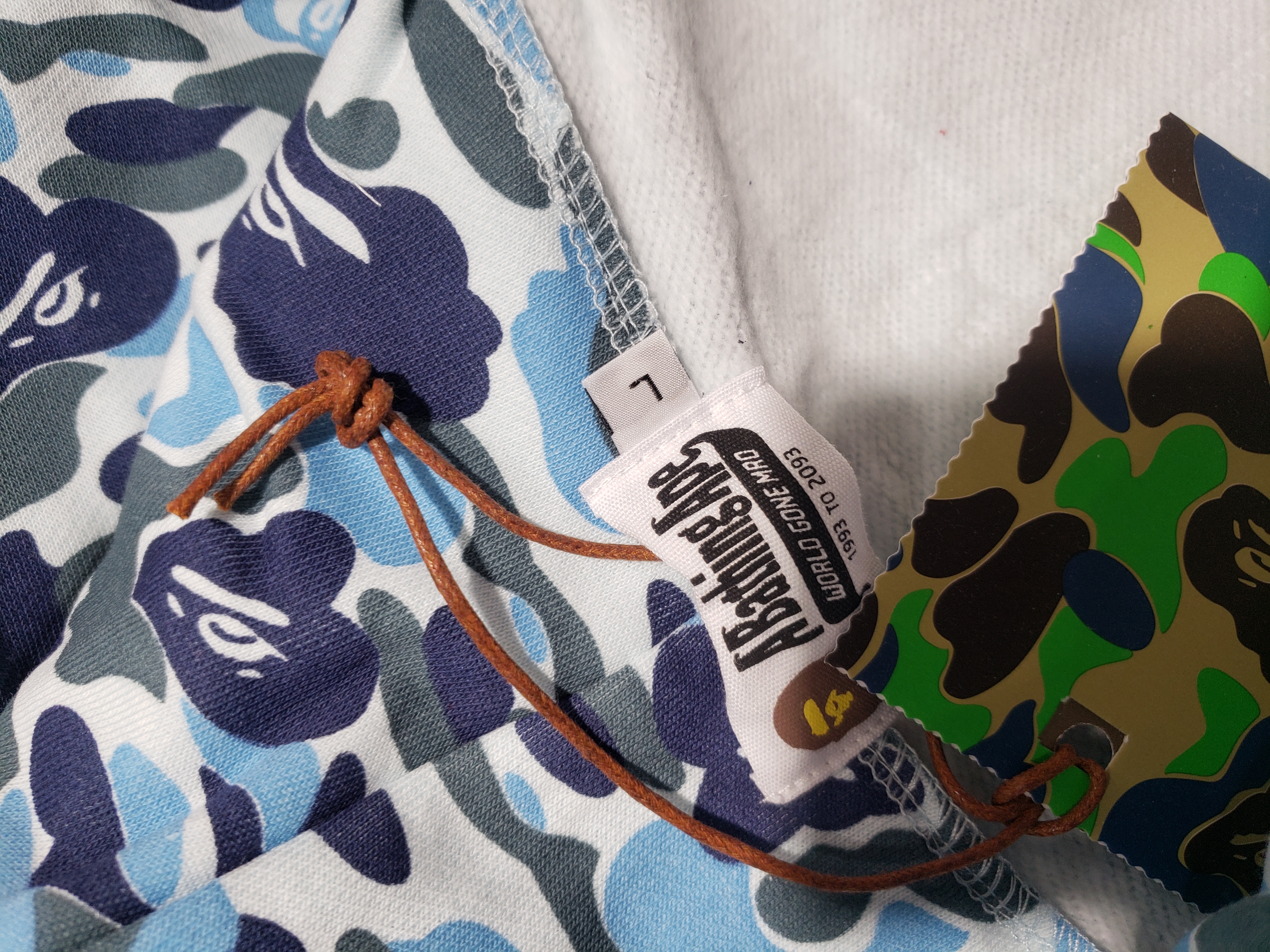 BAPE ABC Camo Shark Zip Hoodie Blue 1J70-314-001