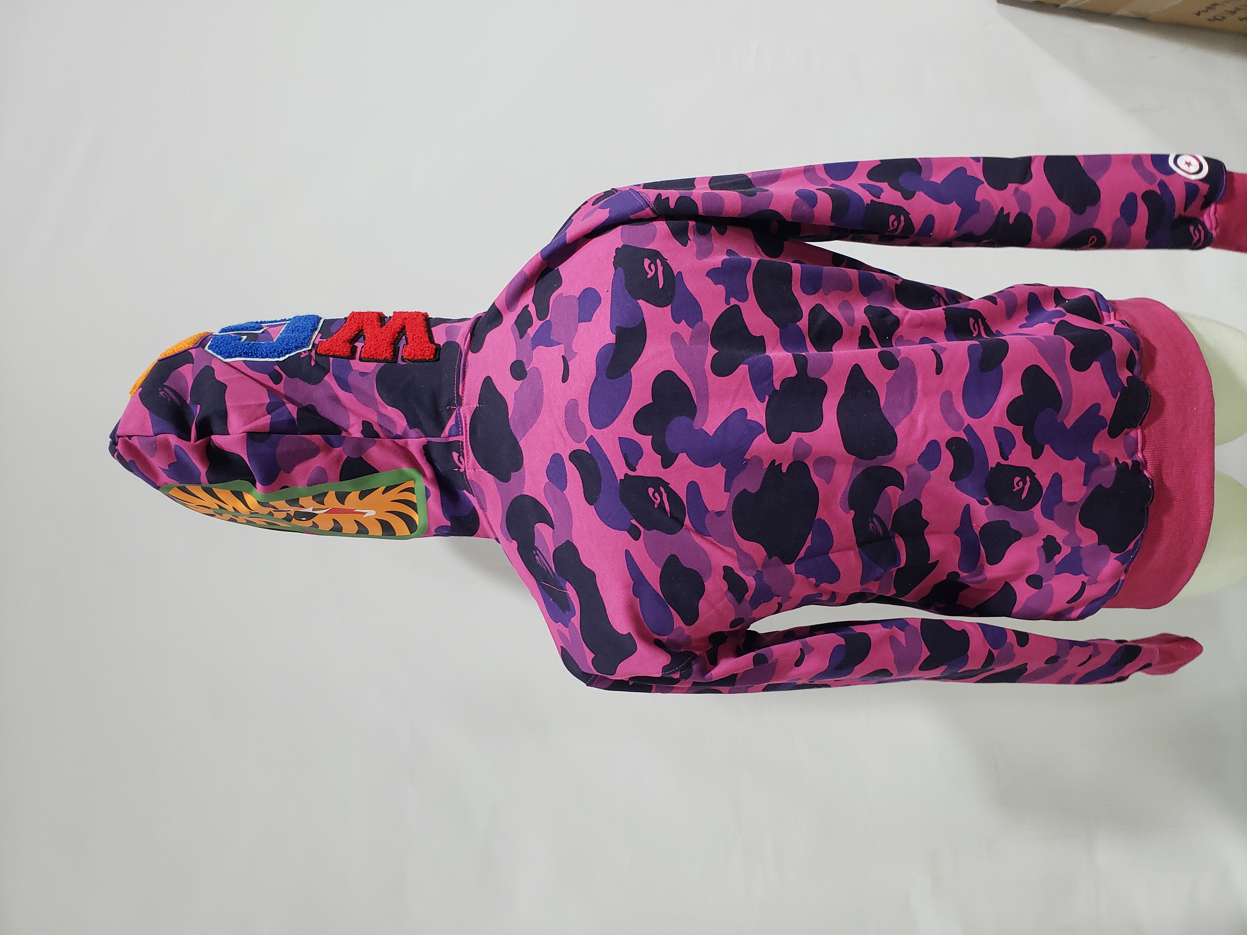 BAPE Color Camo Shark Zip Hoodie Purple 4580793338444