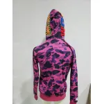 BAPE Color Camo Shark Zip Hoodie Purple 4580793338444