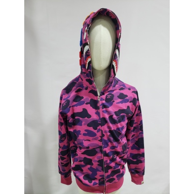 BAPE Color Camo Shark Zip Hoodie Purple 4580793338444 02