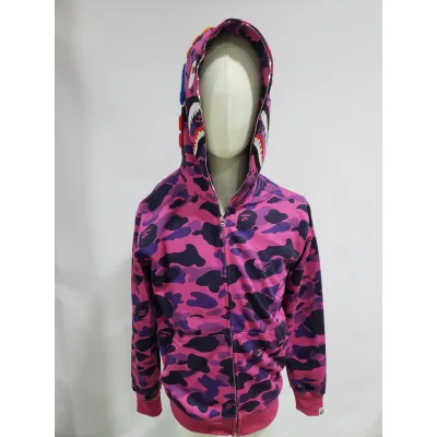 BAPE Color Camo Shark Zip Hoodie Purple 4580793338444 02