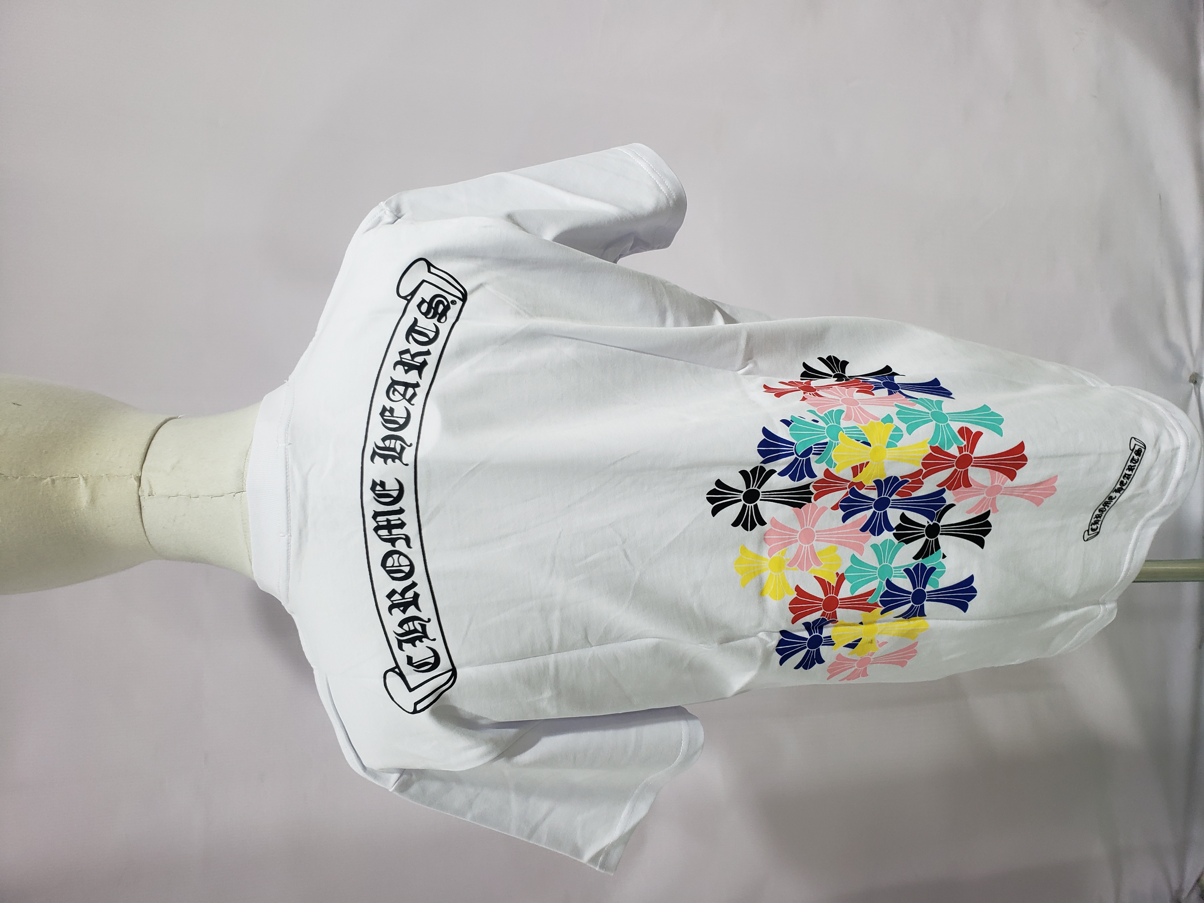 Chrome Hearts Multi Color Cross T-shirt Black/White