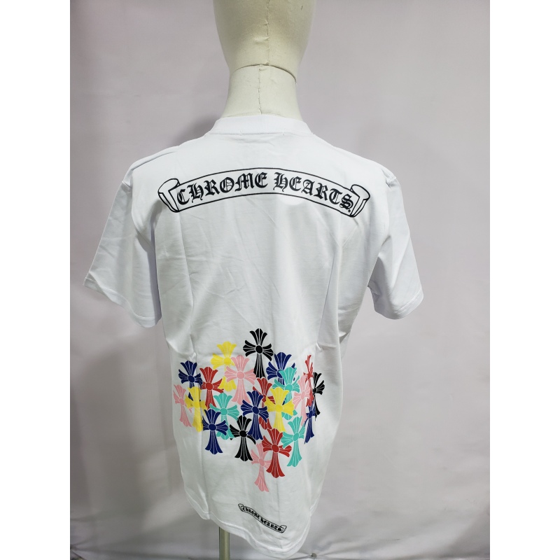 Chrome Hearts Multi Color Cross T-shirt Black/White