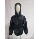 Denim Tears Cotton Wreath Hoodie Black Monochrome