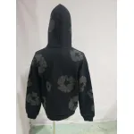 Denim Tears Cotton Wreath Hoodie Black Monochrome