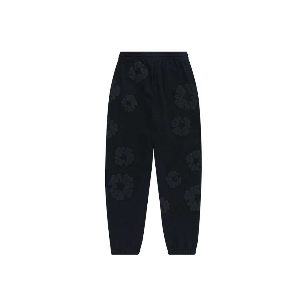 Denim Tears Cotton Wreath Sweatpants Black Monochrome EG SS24