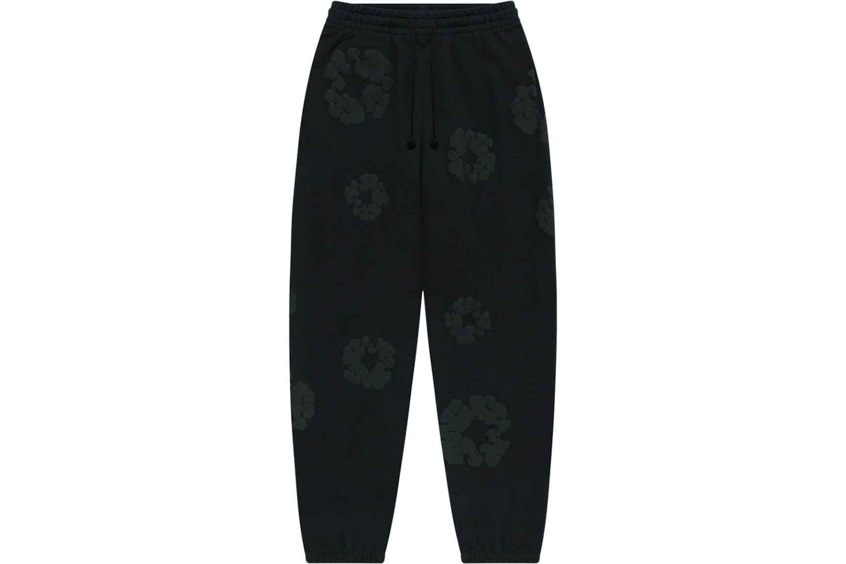 Denim Tears Cotton Wreath Sweatpants Black Monochrome EG SS24