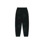 Denim Tears Cotton Wreath Sweatpants Black Monochrome EG SS24
