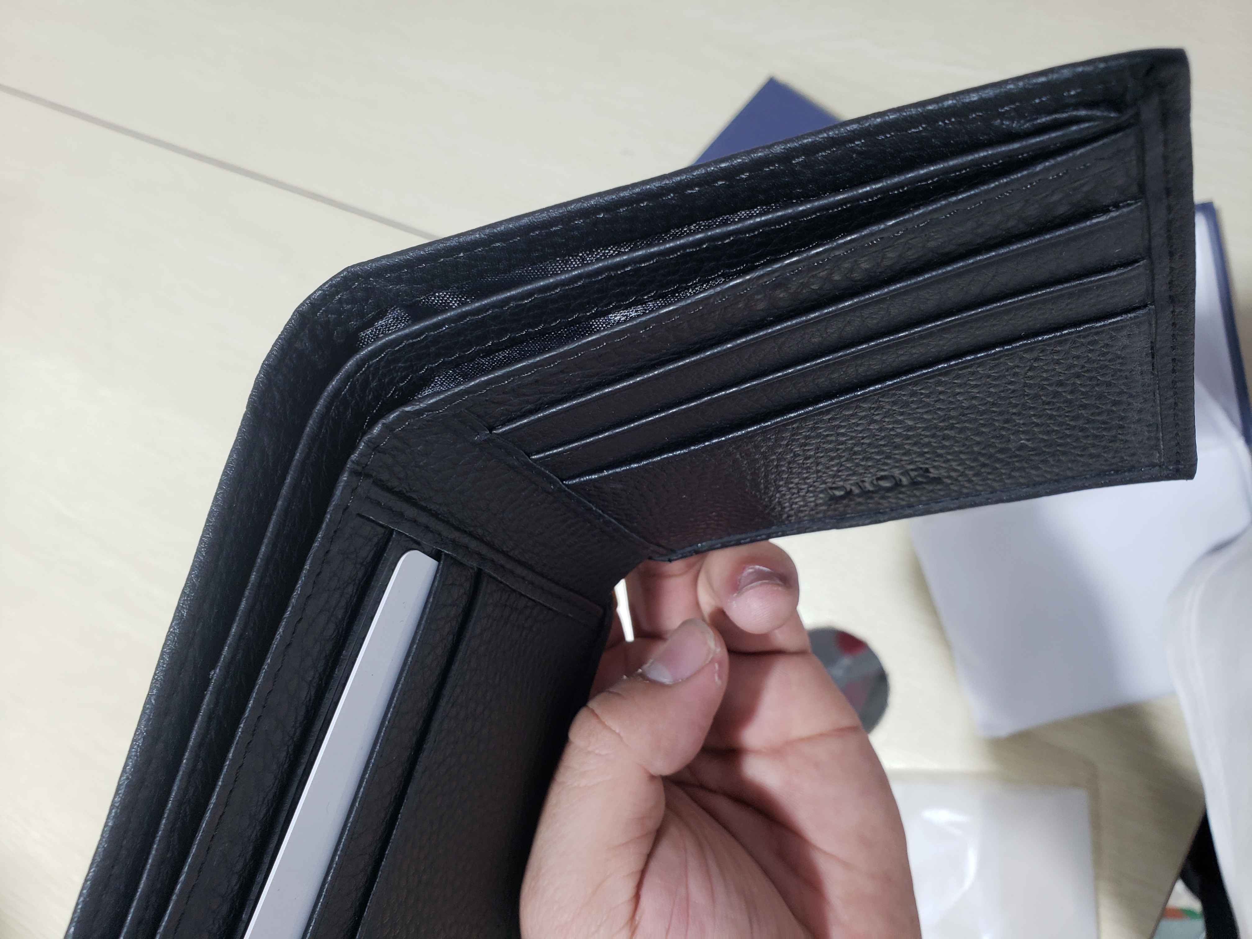 Dior Compact Wallet Beige And Black Dior Oblique Jacquard 2OBBC027YSE_H05E