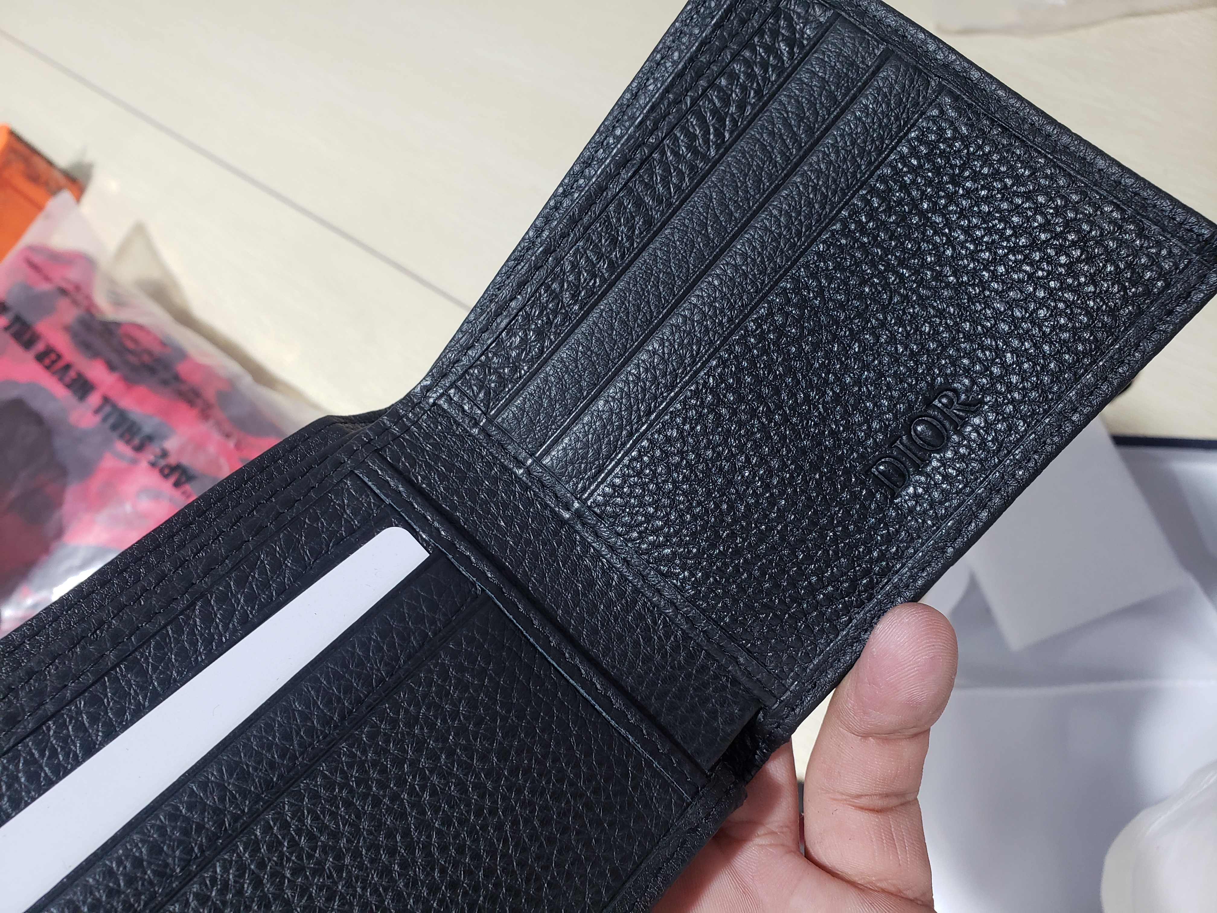 Dior Compact Wallet Beige And Black Dior Oblique Jacquard 2OBBC027YSE_H05E