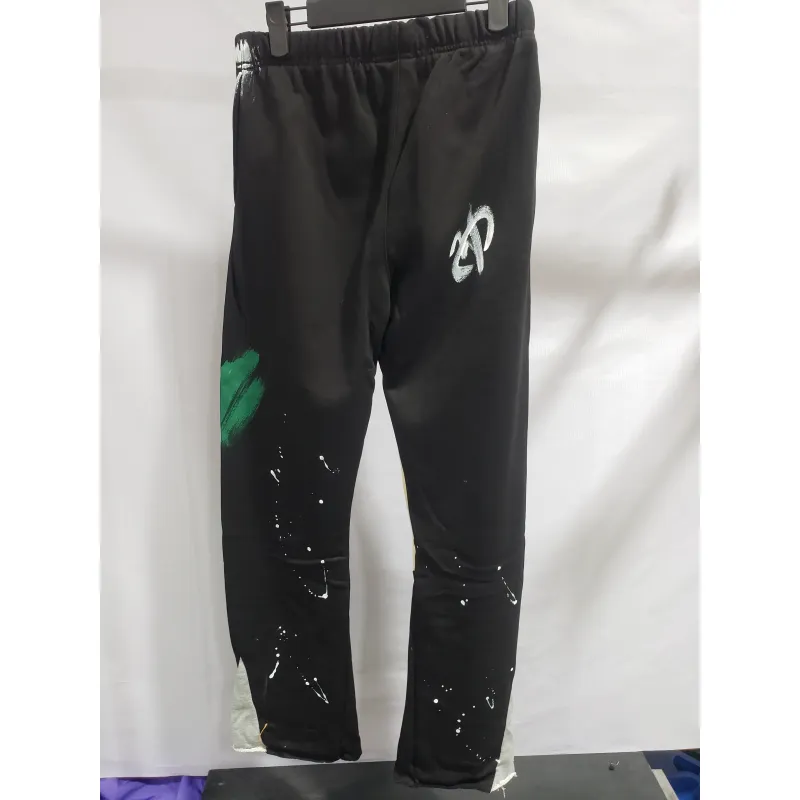 Gallery Dept. Painted Flare Sweat Pants Washed Black