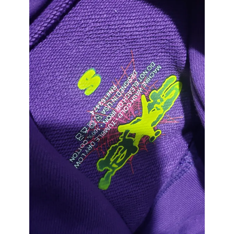 Sp5der Web Hoodie Purple
