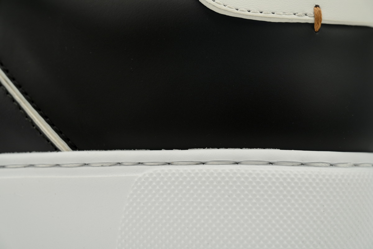 Zegna Tiziano Leather Low-top Sneakers In White Black